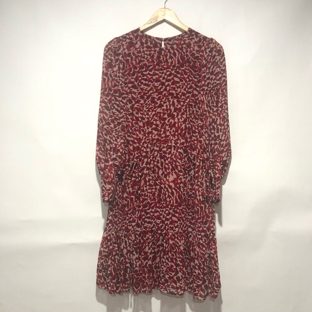LK Bennett London DR Damiell Long Sleeve Midi Dress US 2 - Picture 3 of 9
